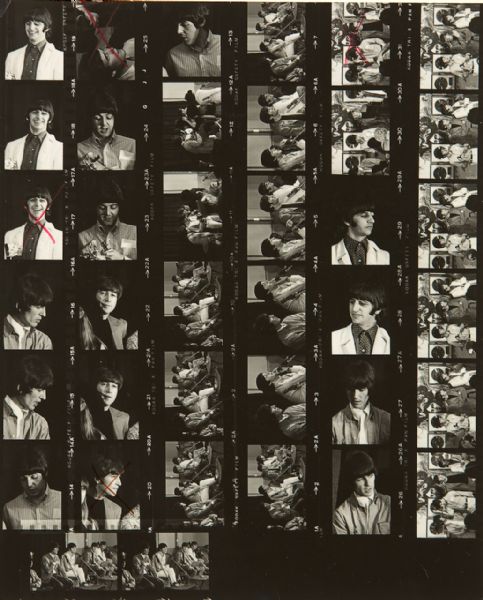 The Beatles Original Photograph Contact Sheet by Bruce McBroom